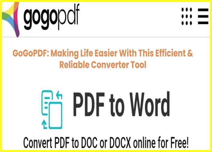 GogoPDF’s Advanced and Reliable Conversion Tool