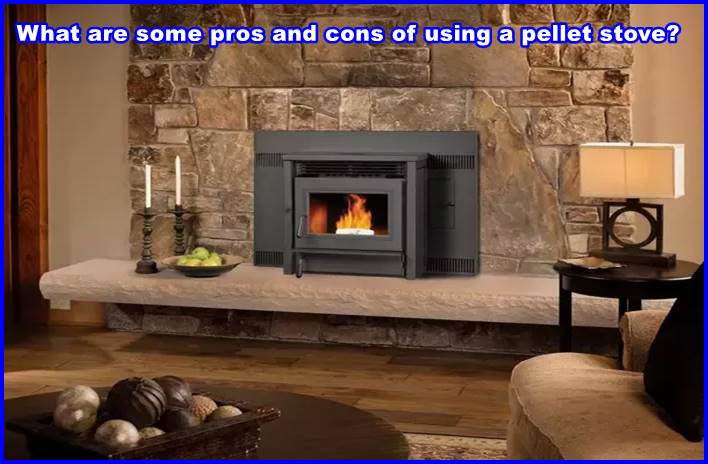 What are some pros and cons of using a pellet stove versus gas or electric heat?